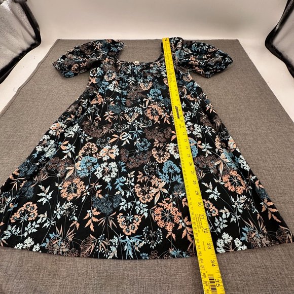 Brand New!‎ a.n.a a new approach Floral Dress Puffy Short Sleeves Small MSRP $60 - Picture 7 of 15